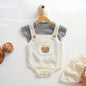 TINYME 0-18 bln || Set Jumpsuit Overall + Kaos  Celana Kodok Gantung Luaran Anak Bayi Catalog TMTM TAYLOR