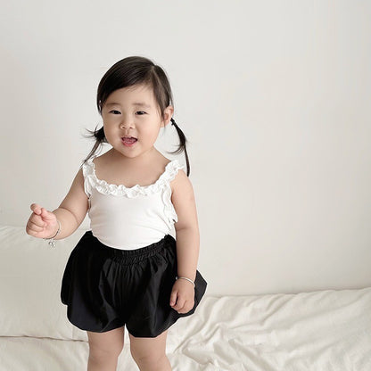 2-6 thn || ATASAN KAOS LENGAN BUNTUNG CASUAL PAKAIAN ANAK PEREMPUAN catalog NXTY TAG