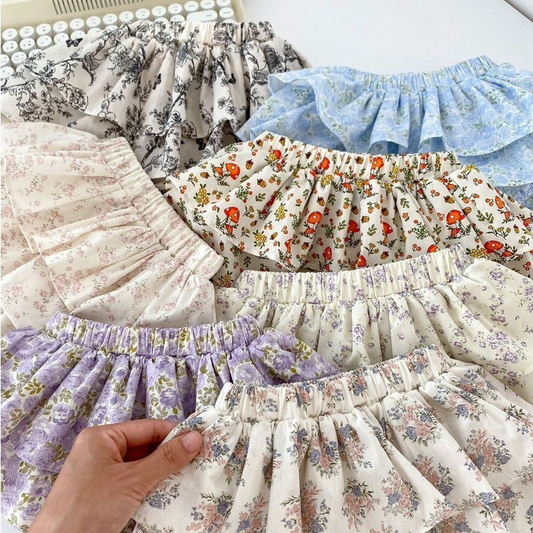 0-2thn | ROK PENDEK KARET CASUAL BAWAHAN ANAK PEREMPUAN catalog DDWJ DAQ