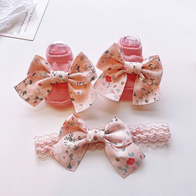 0-2 thn | 2in1 (Kaos kaki + Bandana) BAYI ANAK IMPOR SOCKS LUCU ANAK PEREMPUAN catalog JYRF FN