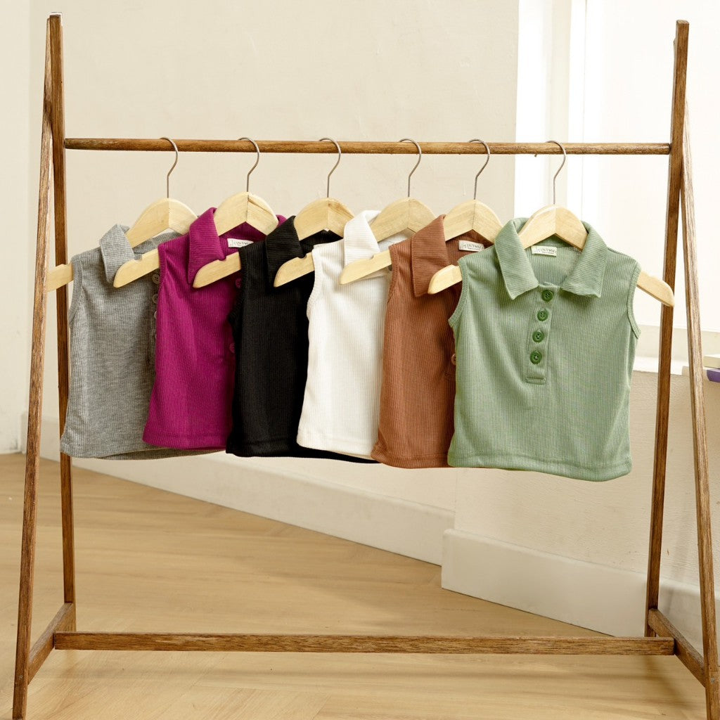 TINYME 1-5thn || ATASAN POLO ANAK KAOS TOP CASUAL PEREMPUAN Catalog TMTM NORA
