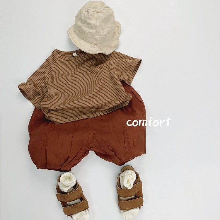 1-5thn | Tshirt Kaos Korea Basic Lengan Pendek Anak unisex Pakaian Bayi KQHZ catalog KAM
