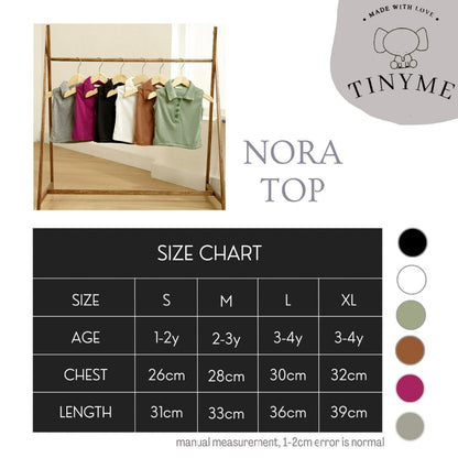 TINYME 1-5thn || ATASAN POLO ANAK KAOS TOP CASUAL PEREMPUAN Catalog TMTM NORA