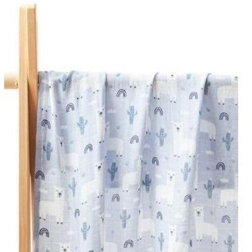 (120x110cm) Kain Bedong Muslin Bayi | Baby Swaddle Muslin Bamboo | Selimut Bayi Catalog G