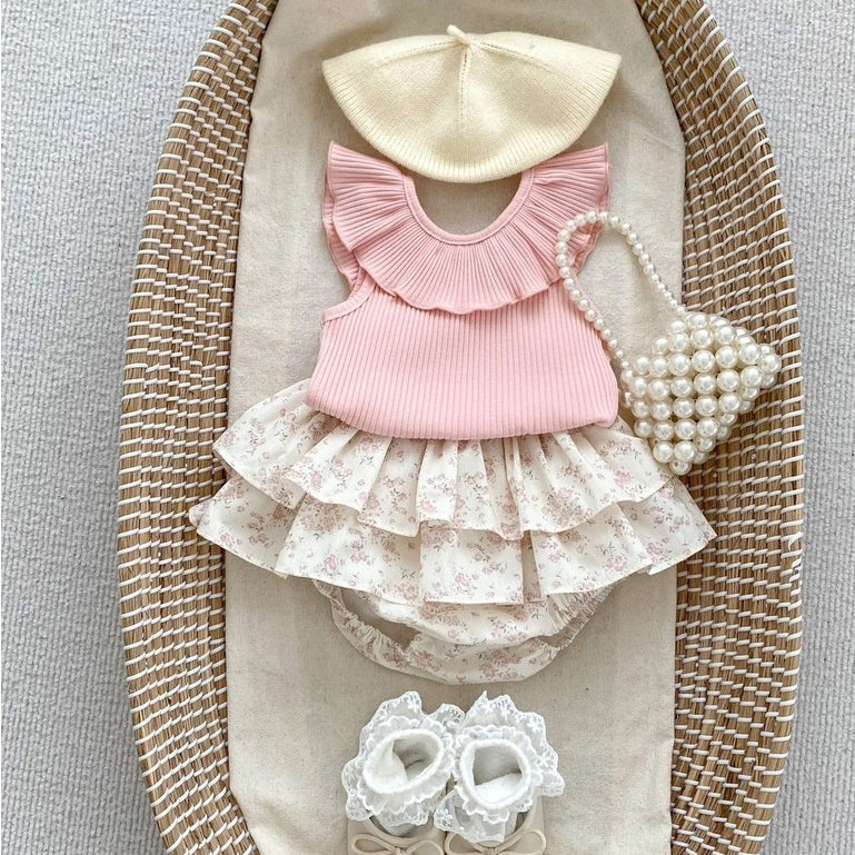 0-2thn | ROK PENDEK KARET CASUAL BAWAHAN ANAK PEREMPUAN catalog DDWJ DAQ