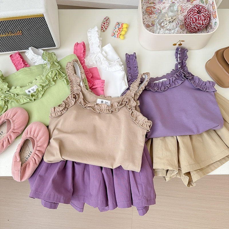 2-6 thn || ATASAN KAOS LENGAN BUNTUNG CASUAL PAKAIAN ANAK PEREMPUAN catalog NXTY TAG
