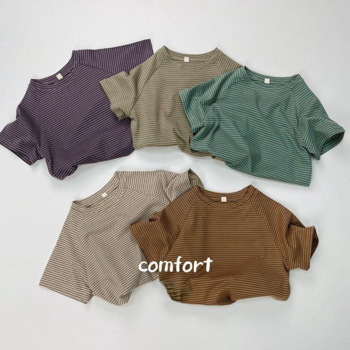 1-5thn | Tshirt Kaos Korea Basic Lengan Pendek Anak unisex Pakaian Bayi KQHZ catalog KAM