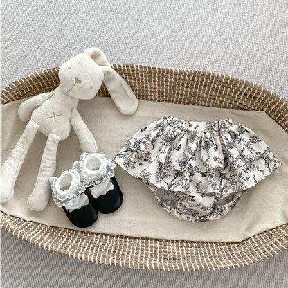 0-2thn | ROK PENDEK KARET CASUAL BAWAHAN ANAK PEREMPUAN catalog DDWJ DAQ