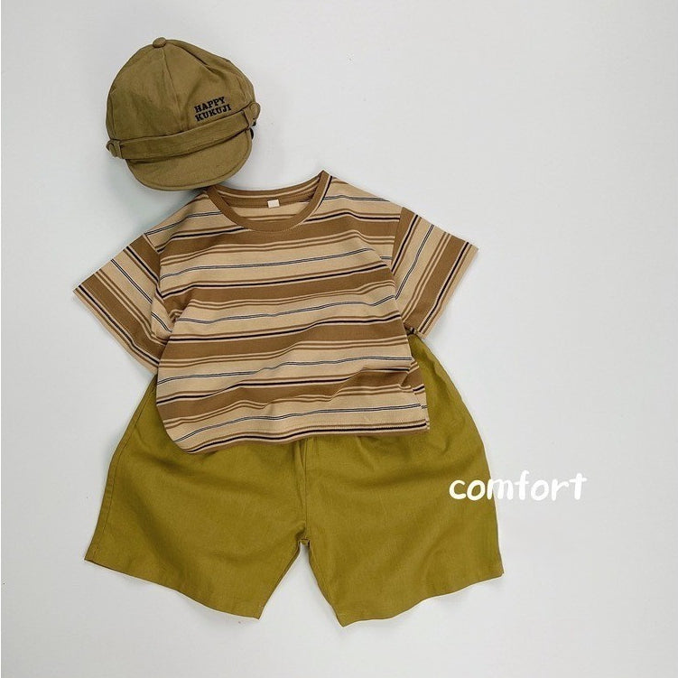 1-7thn | Tshirt Kaos Korea Basic Lengan Pendek Anak Laki-laki Pakaian Bayi KQHZ catalog KAL