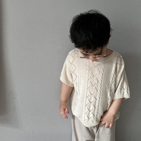 1-5thn | Tshirt Kaos Korea Basic Lengan Pendek Anak Unisex Pakaian Bayi MTQN catalog Qi