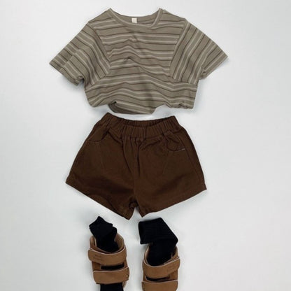 1-5thn | Tshirt Kaos Korea Basic Lengan Pendek Anak laki-laki Pakaian Bayi KQHZ catalog KAN