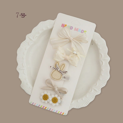 (isi 5pcs) Set Jepitan rambut | Pita Rambut | bayi anak bunga import perempuan aksesoris catalog ATSP AR