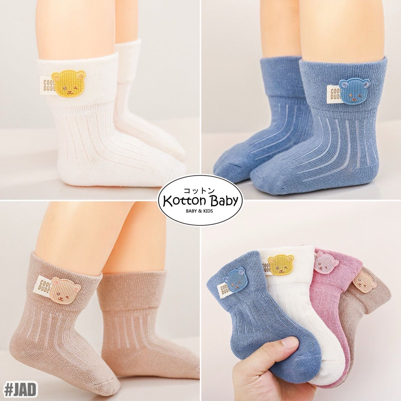0-3 thn | KAOS KAKI BAYI ANAK IMPOR NEWBORN SOCKS LUCU KARAKTER KARTUN catalog JCZZ JAD