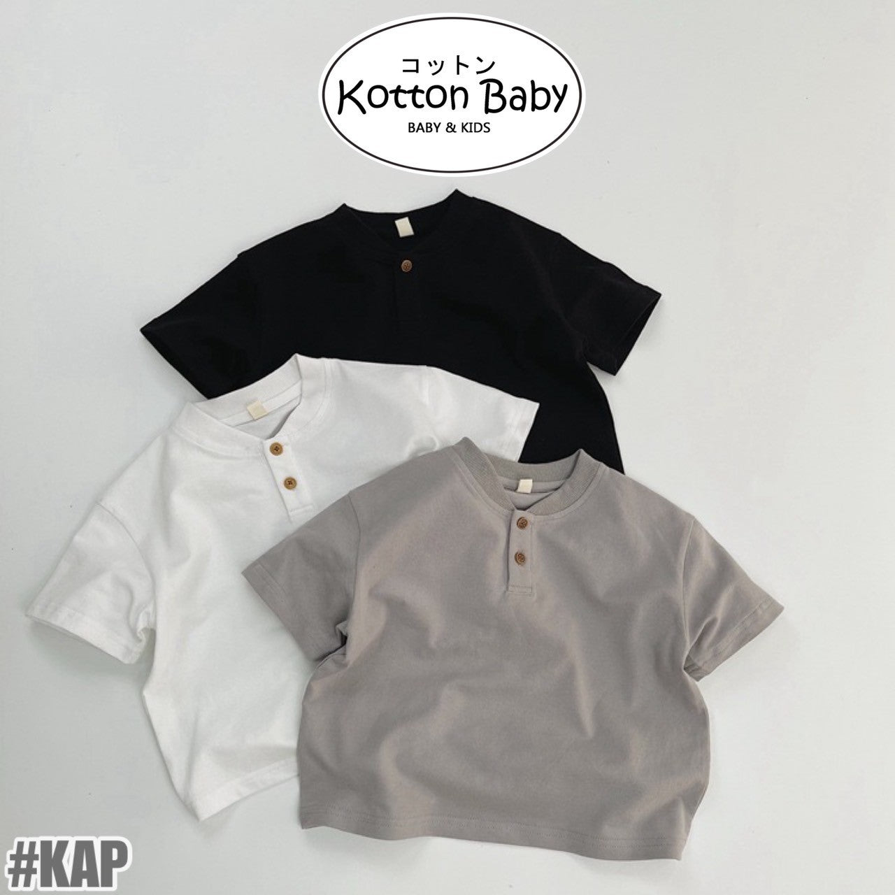 1-5thn | Tshirt Kaos Korea Basic Oblong Anak Laki-laki Pakaian Bayi KQHZ catalog KAP