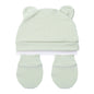 Set Sarung Tangan + Topi Bayi Hangat Topi Musim Semi dan Musim Gugur