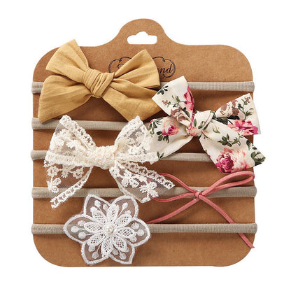 (isi 4 pcs) 0-3 thn | Bandana bayi headband premium import pita anak perempuan catalog QUIN NAL