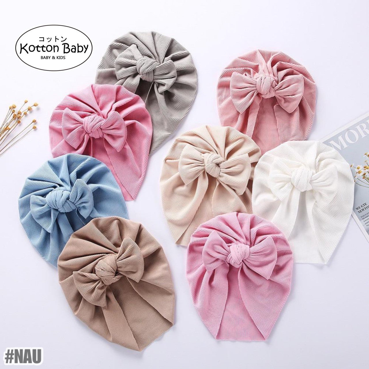 (Big Bow) Bandana bayi headband jumbo premium import pita anak perempuan catalog QUIN NAU