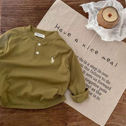 2-6thn | Tshirt Kaos Korea Basic Lengan Panjang Oblong Anak Laki-laki Pakaian Bayi TXY catalog XAZ