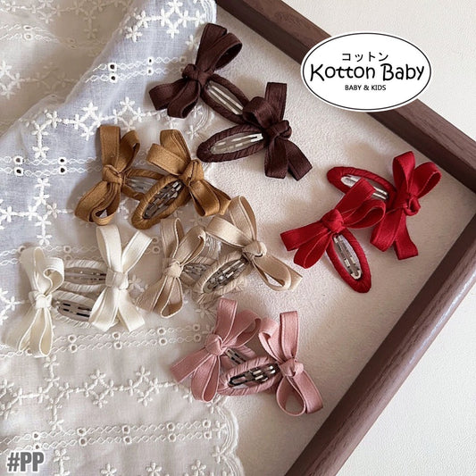 (isi 2pcs) Set Jepitan rambut | Pita Rambut | bayi anak bunga import perempuan aksesoris catalog WGE