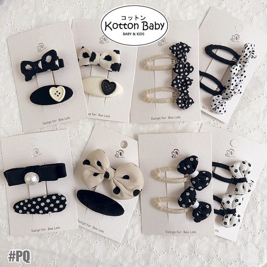 (isi 2pcs) Set Jepitan rambut | Pita Rambut | bayi anak bunga import perempuan aksesoris catalog PQ