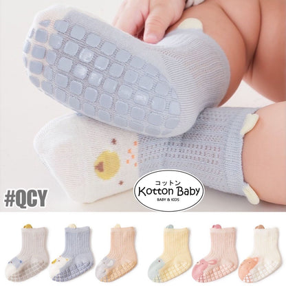 [3 PSG] 0-1 thn | KAOS KAKI BAYI ANAK IMPOR SOCKS LUCU KARAKTER KARTUN UNISEX catalog QN QCY