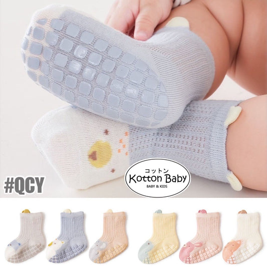 [3 PSG] 0-1 thn | KAOS KAKI BAYI ANAK IMPOR SOCKS LUCU KARAKTER KARTUN UNISEX catalog QN QCY