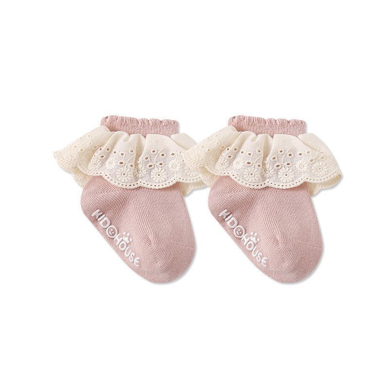 0-3 thn | KAOS KAKI RUFFLE BAYI ANAK IMPOR NEWBORN SOCKS PEREMPUAN Catalog QN QDB