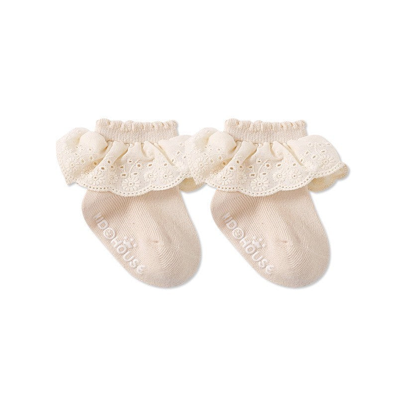 0-3 thn | KAOS KAKI RUFFLE BAYI ANAK IMPOR NEWBORN SOCKS PEREMPUAN Catalog QN QDB