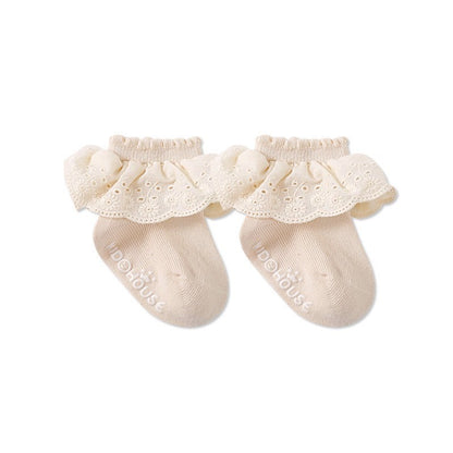 0-3 thn | KAOS KAKI RUFFLE BAYI ANAK IMPOR NEWBORN SOCKS PEREMPUAN Catalog QN QDB