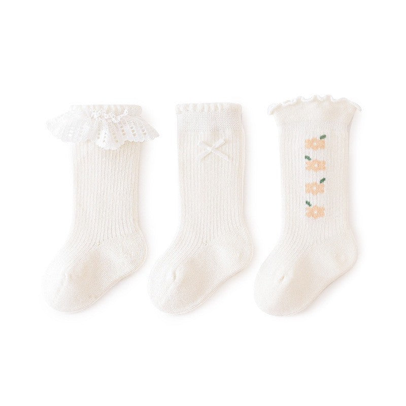 [3 PSG] 0-3 thn | KAOS KAKI BAYI ANAK IMPOR SOCKS LUCU KARAKTER KARTUN PEREMPUAN catalog QN QDC