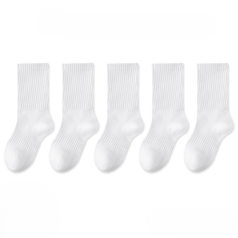 [5 PSG] 3-12 thn | KAOS KAKI ANAK SEKOLAH HITAM PUTIH IMPOR SOCKS LUCU UNISEX Catalog QN QDE