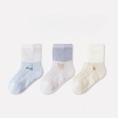 [3 PSG] 0-5 thn | KAOS KAKI BAYI ANAK IMPOR SOCKS LUCU KARAKTER KARTUN UNISEX catalog QN QDJ