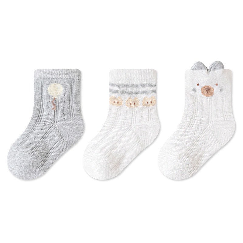 [3 PSG] 0-5 thn | KAOS KAKI BAYI ANAK IMPOR SOCKS LUCU KARAKTER KARTUN UNISEX catalog QN QDJ