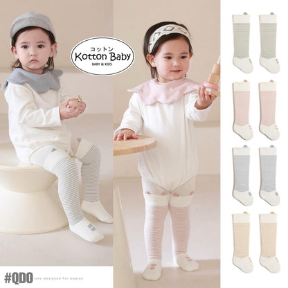 0-3 thn | KAOS KAKI PANJANG BAYI ANAK IMPOR NEWBORN SOCKS PEREMPUAN catalog QN QDO