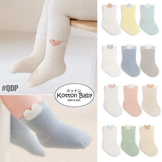 [3 PSG] 0-5 thn | KAOS KAKI BAYI ANAK IMPOR SOCKS LUCU KARAKTER KARTUN UNISEX catalog QN QDP