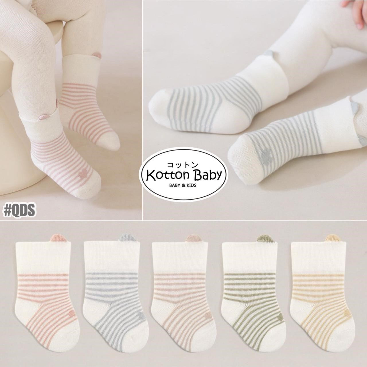 0-3 thn | KAOS KAKI BAYI ANAK IMPOR SOCKS LUCU KARAKTER KARTUN UNISEX catalog QN QDS