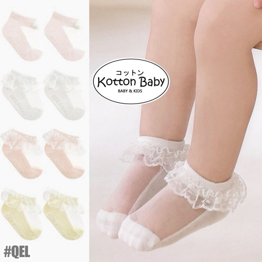 [3 PSG] 0-5 thn | KAOS KAKI BAYI ANAK IMPOR SOCKS LUCU KARAKTER KARTUN PEREMPUAN catalog QN QEL
