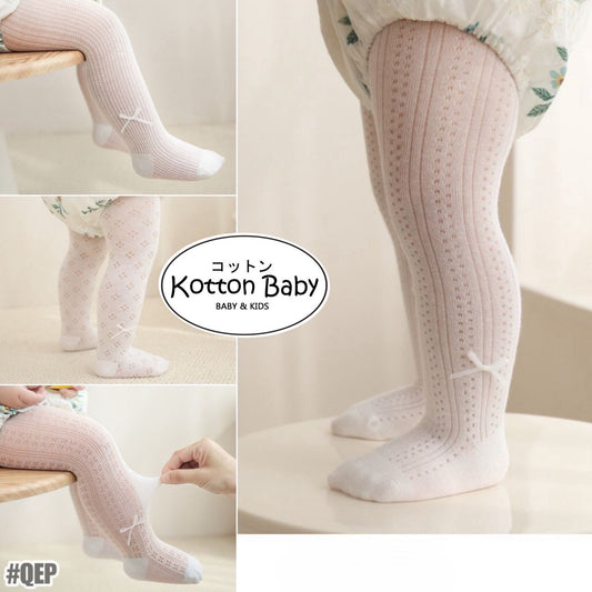 0-2thn | LEGGING STOCKING RIBBON BAYI ANAK / CELANA ANAK PEREMPUAN SOFT IMPOR Catalog QN QEP