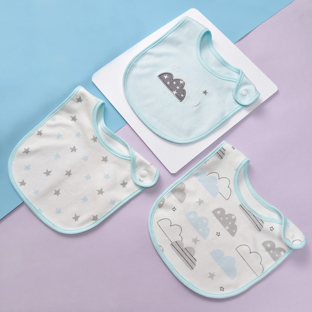 (ISI 3pcs) Premium BIB SLABBER BUNGA BAYI SET CELEMEK TATAKAN LIUR ANAK catalog NSLR RN