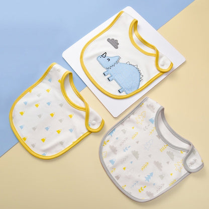 (ISI 3pcs) Premium BIB SLABBER BUNGA BAYI SET CELEMEK TATAKAN LIUR ANAK catalog NSLR RN