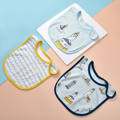 (ISI 3pcs) Premium BIB SLABBER BUNGA BAYI SET CELEMEK TATAKAN LIUR ANAK catalog NSLR RN