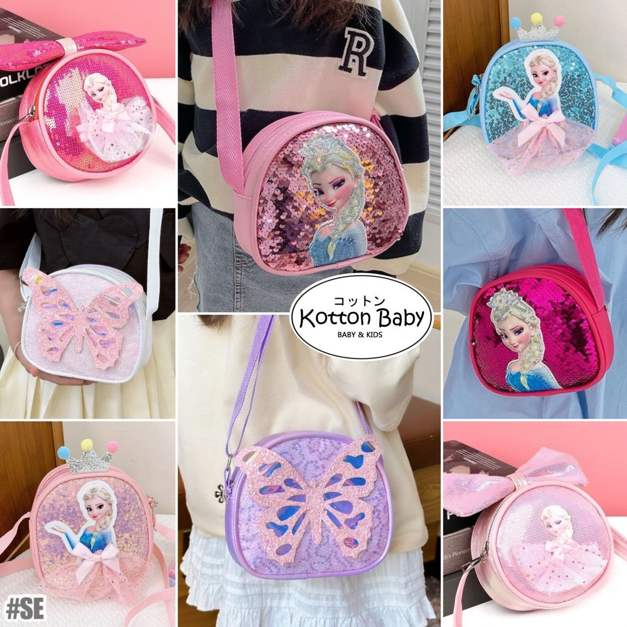 TAS SELEMPANG SANRIO BAHU MODIS ANAK PEREMPUAN KARTUN LUCU ANAK-ANAK CATALOG SQTQ SE