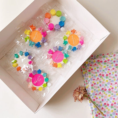 (isi 10pcs) Set Jepitan rambut  warna warni | Pita Rambut | bayi anak bunga import perempuan aksesoris catalog WGEP PD