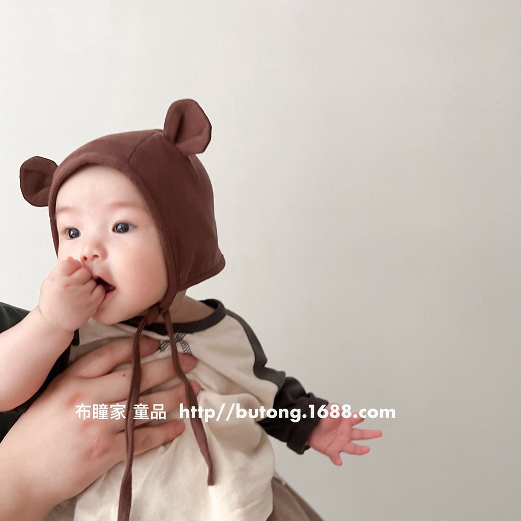 0-2 thn || Topi Bonnet Polos Bayi Newborn Anak Baby Emen Anak Impor Catalog OIMG OAM