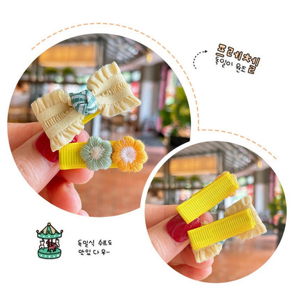 (isi 5pcs) Set Jepitan rambut | Pita Rambut | bayi anak bunga import perempuan aksesoris catalog JYRF FE