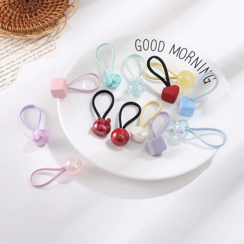 (5psg) Set Ikat rambut | Pita Karet Rambut | bayi anak import perempuan aksesoris catalog JYRF FC