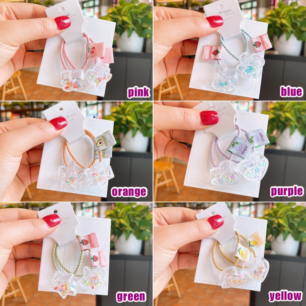 (1psg) Set Ikat rambut | Pita Karet Rambut | bayi anak import perempuan aksesoris catalog JYRF FD