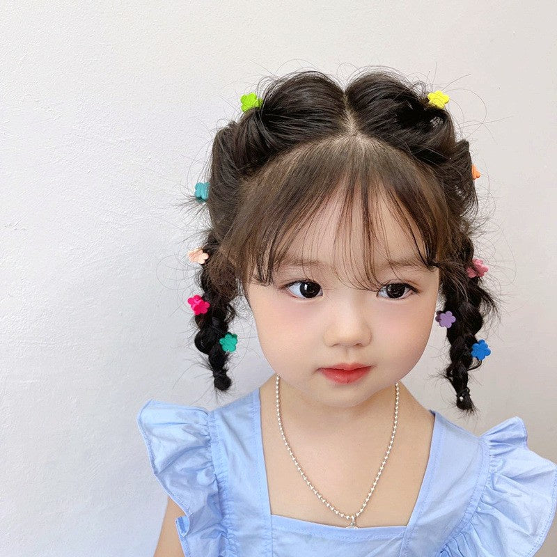 (isi 10pcs) Set Jepitan rambut  warna warni | Pita Rambut | bayi anak bunga import perempuan aksesoris catalog WGEP PD