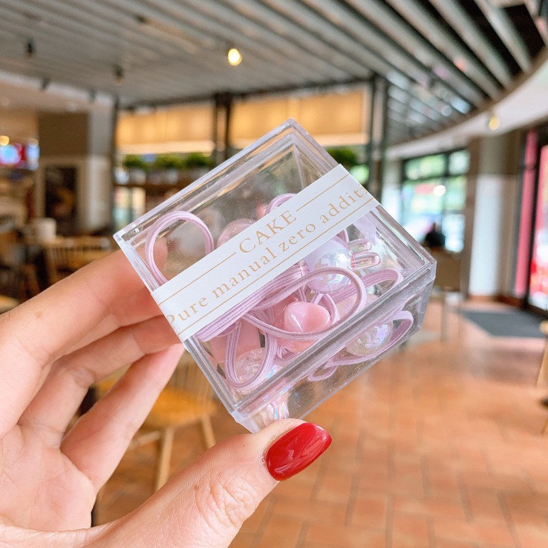 (5psg) Set Ikat rambut | Pita Karet Rambut | bayi anak import perempuan aksesoris catalog JYRF FC