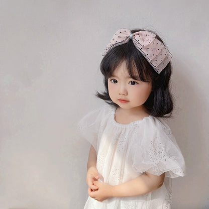 Bando Lace Princess Anak Bow | Mahkota Bandana Pita Rambut Aksesoris Kepala | premium import perempuan catalog WGEP PB